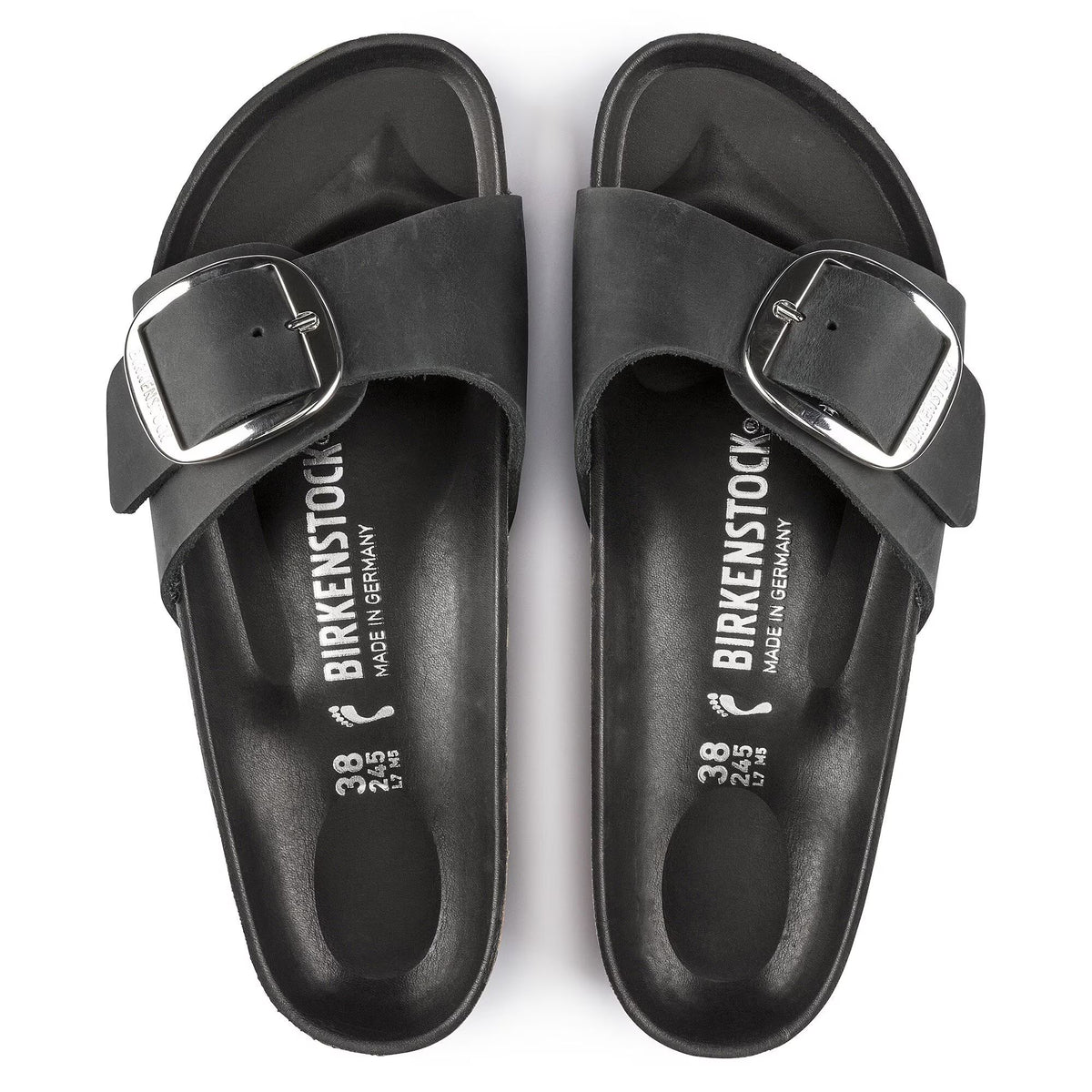 Sandali Madrid Big Buckle Donna Black