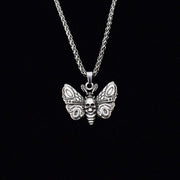 Gothic Style Death Moth Necklace