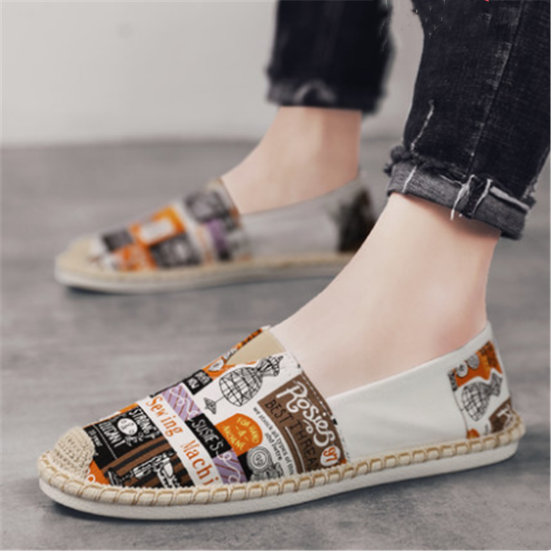 Fisherman linen canvas shoes