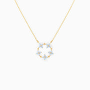 Women's Fashion Simple Flower Pendant Necklace