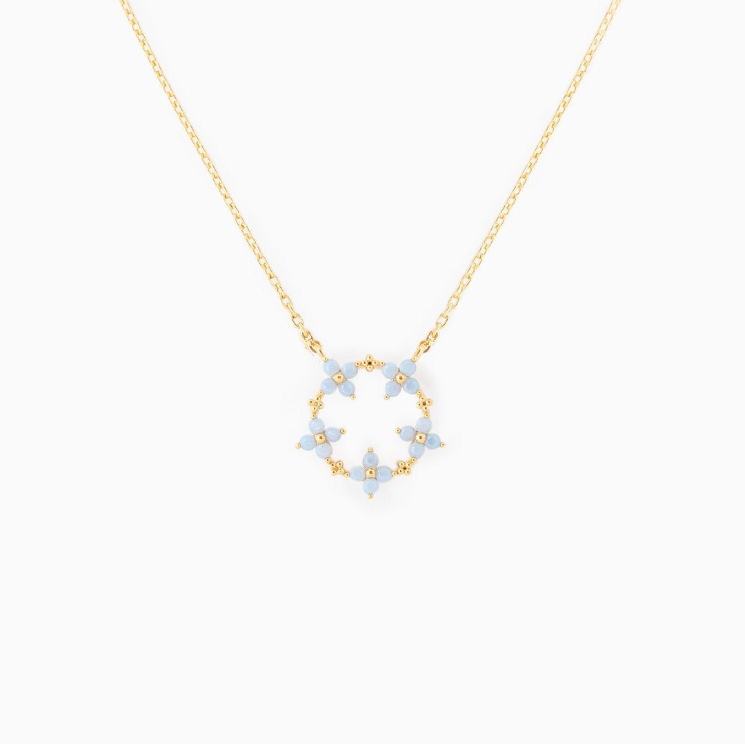 Women's Fashion Simple Flower Pendant Necklace