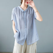 Solid Color Casual Short Sleeve Shirt Top