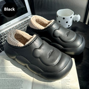 Home Indoor Shit Feeling Wool Sleeper Platform Heel Covered