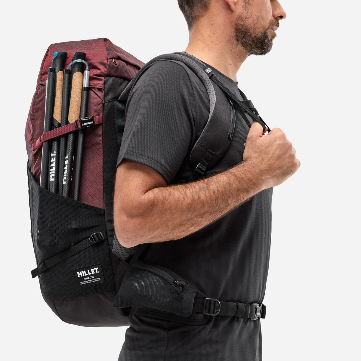 Zaino Ubic 25 Black/Dark Red