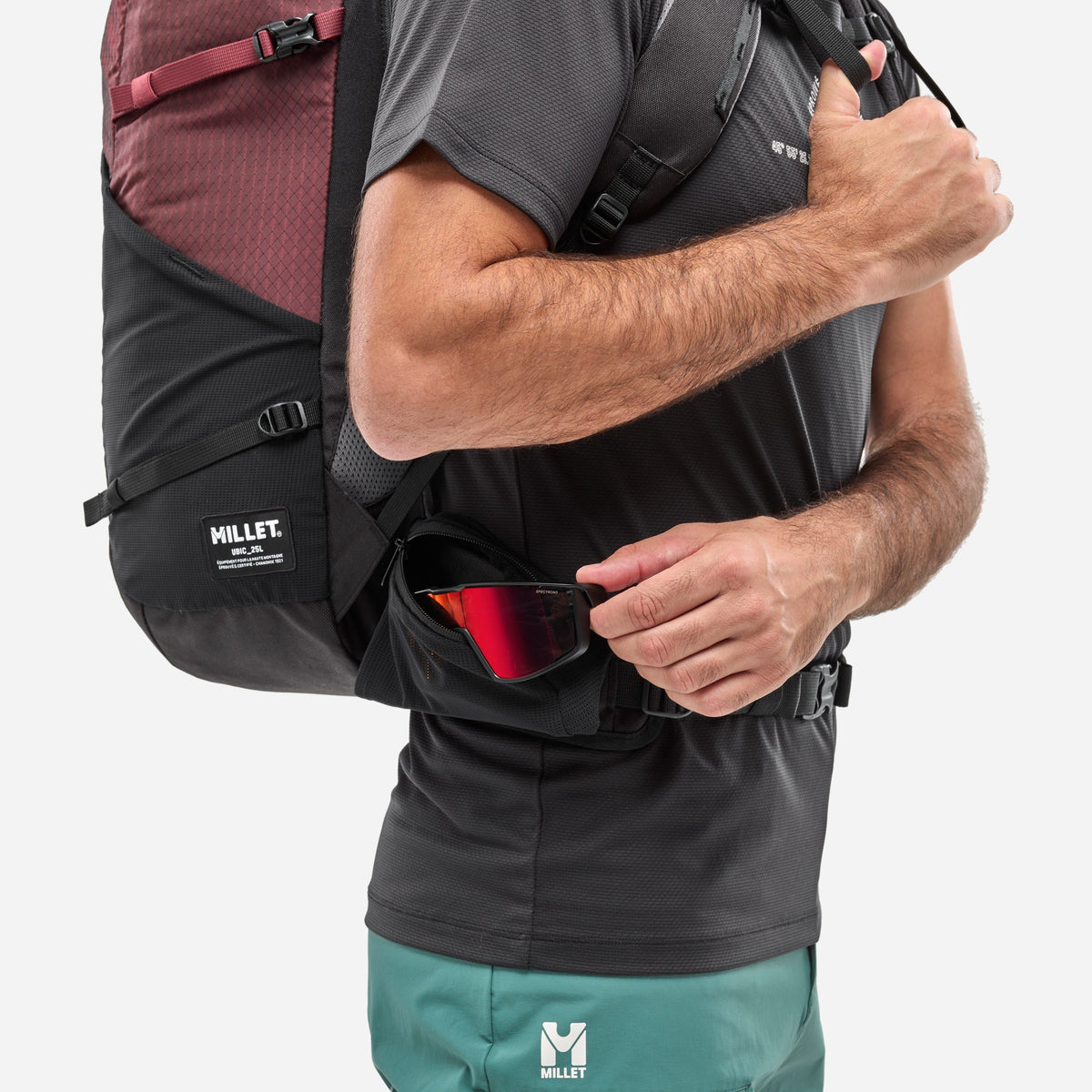 Zaino Ubic 25 Black/Dark Red