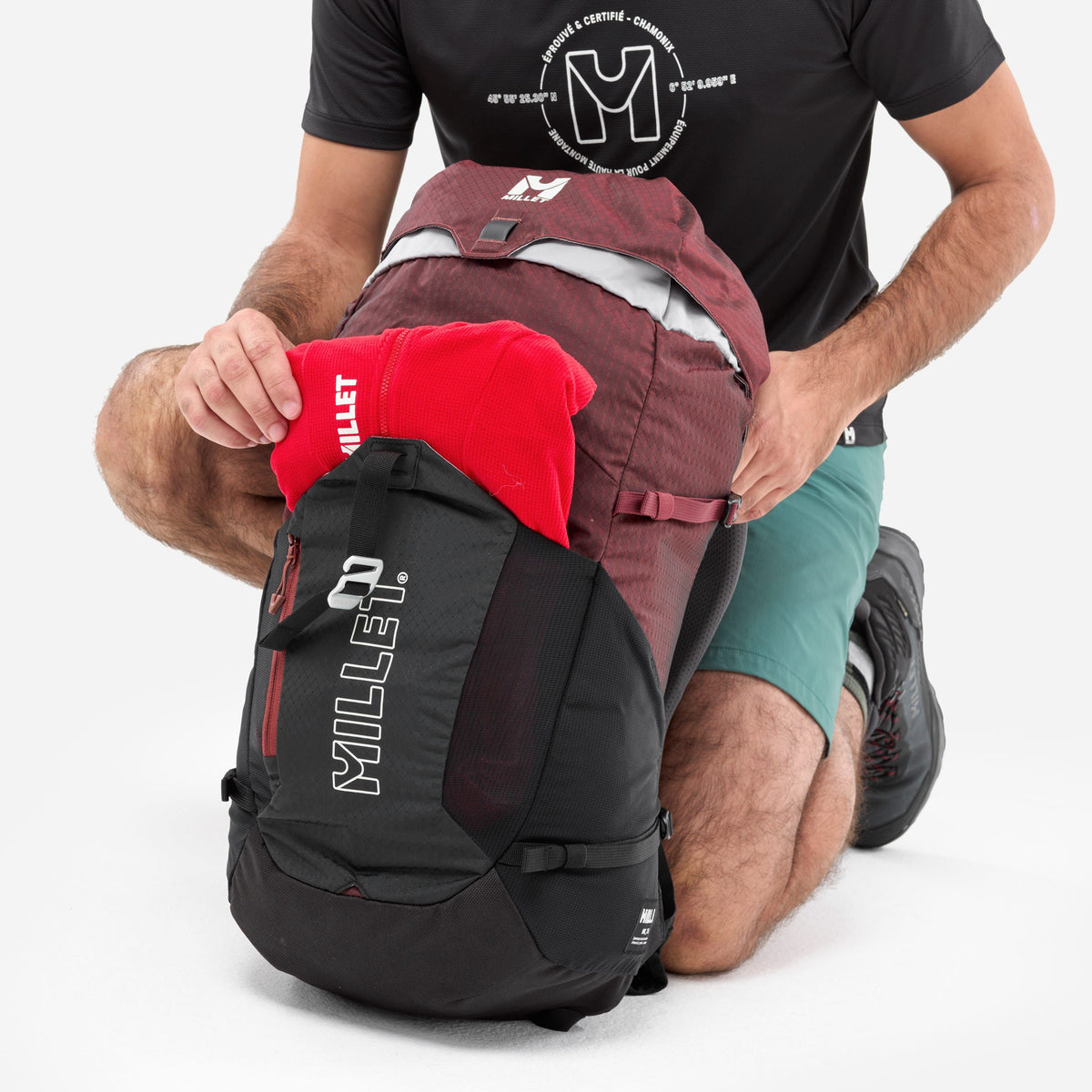 Zaino Ubic 25 Black/Dark Red