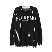 High-Grade Ripped Pullover Sweater