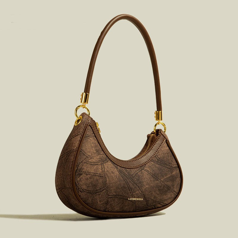 Middle Aged Niche Texture Shoulder Bag