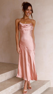 Back Self-tie Slit Sling Dress
