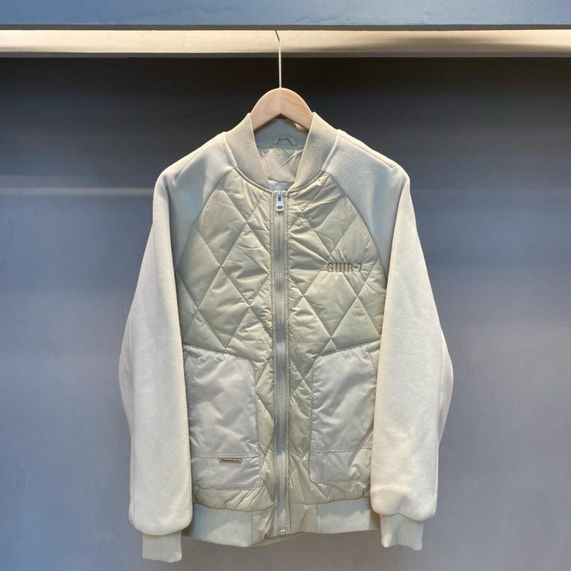 Stitching Design Baseball Uniform Cotton-padded Jacket