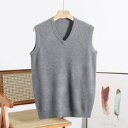 V-neck Sweater Vest Men's Autumn And Winter Warm