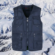 Middle-aged And Elderly Down Cotton Casual Vest Men