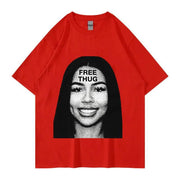 Women's Retro Short Sleeve Top Hip Hop T-shirt