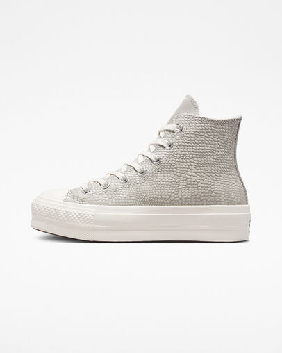Converse Chuck Taylor All Star Lift Platform Croco Embossed A04267C desert sand-egret-black