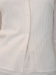 Extra Fine Merino Ribbed Cardigan