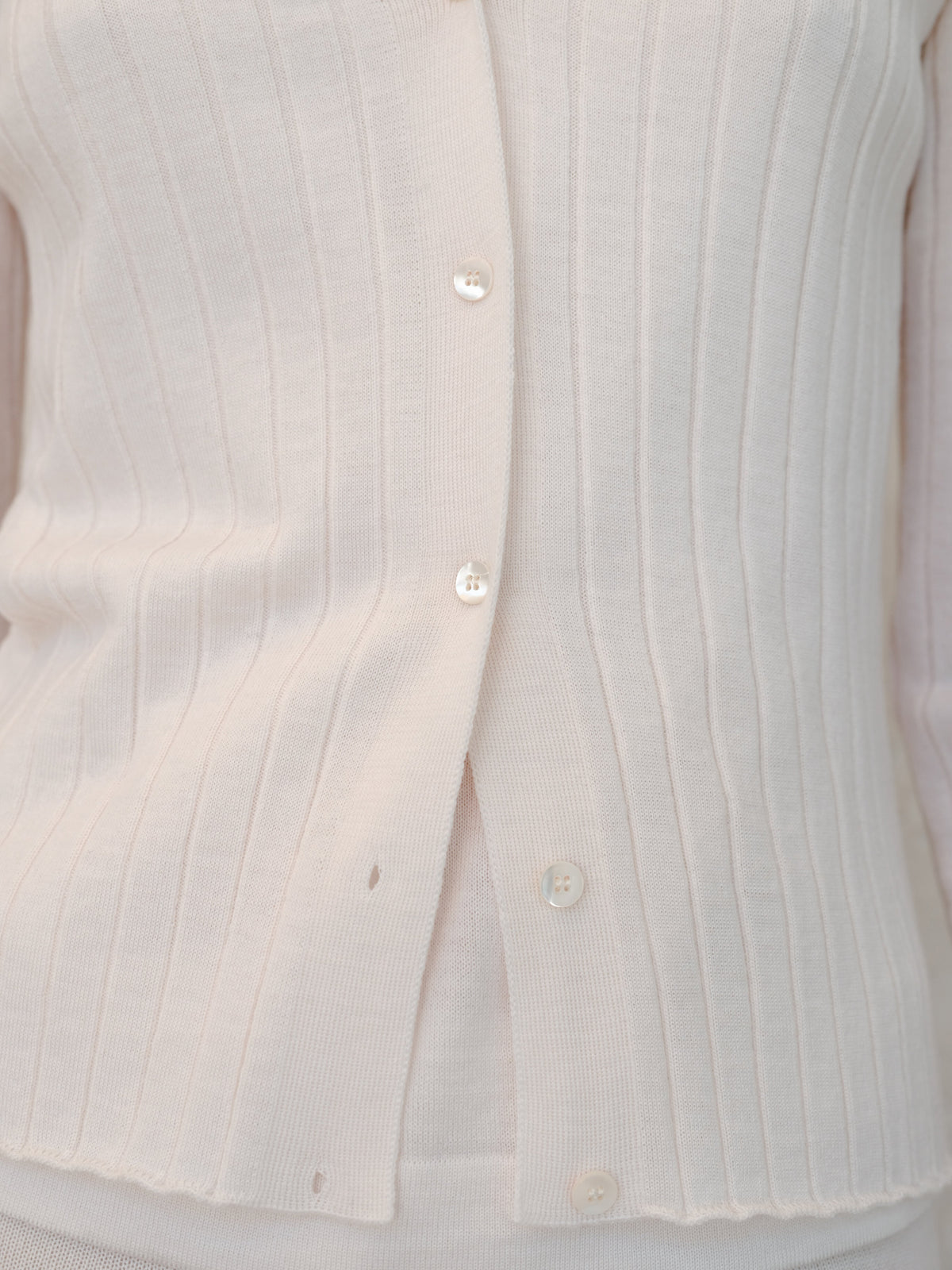 Extra Fine Merino Ribbed Cardigan
