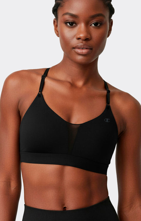 Champion Reggiseno Sportivo Performance Interlock 117418-KK001 Nero Donna