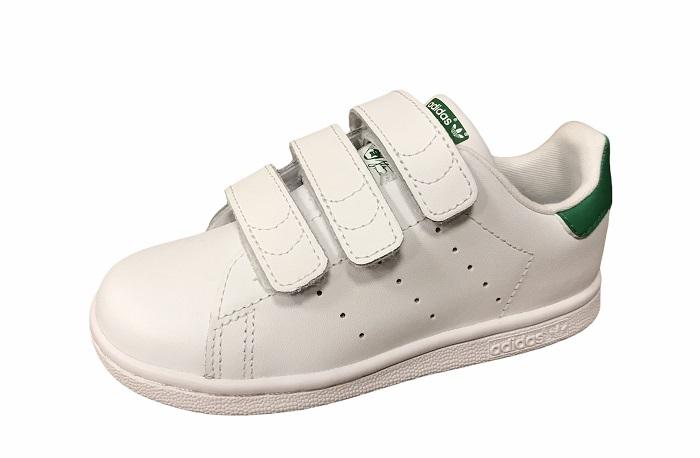 Adidas Originals Stan Smith CF I BZ0520 Bambino Bianco Verde - Sneakers
