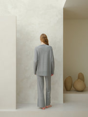 Extra Fine Merino V-Neck Maxi Sweater