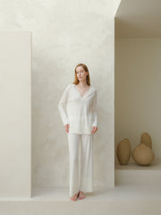 Extra Fine Merino V-Neck Maxi Sweater