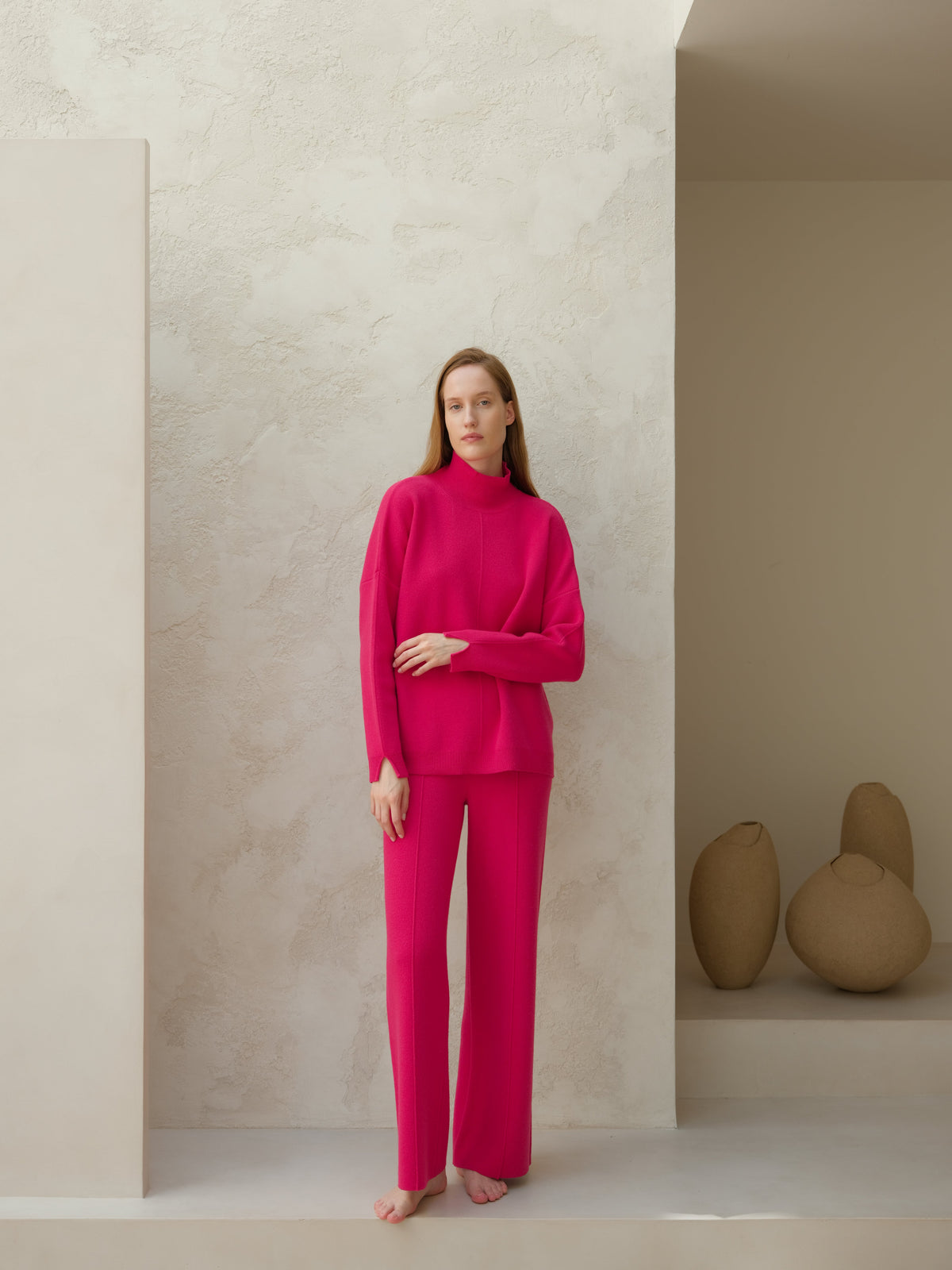 Cashmere Mix Maxi Turtleneck
