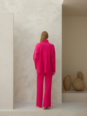 Cashmere Mix Maxi Turtleneck