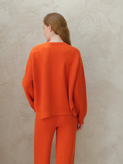 Cashmere Mix Ribbed Crewneck