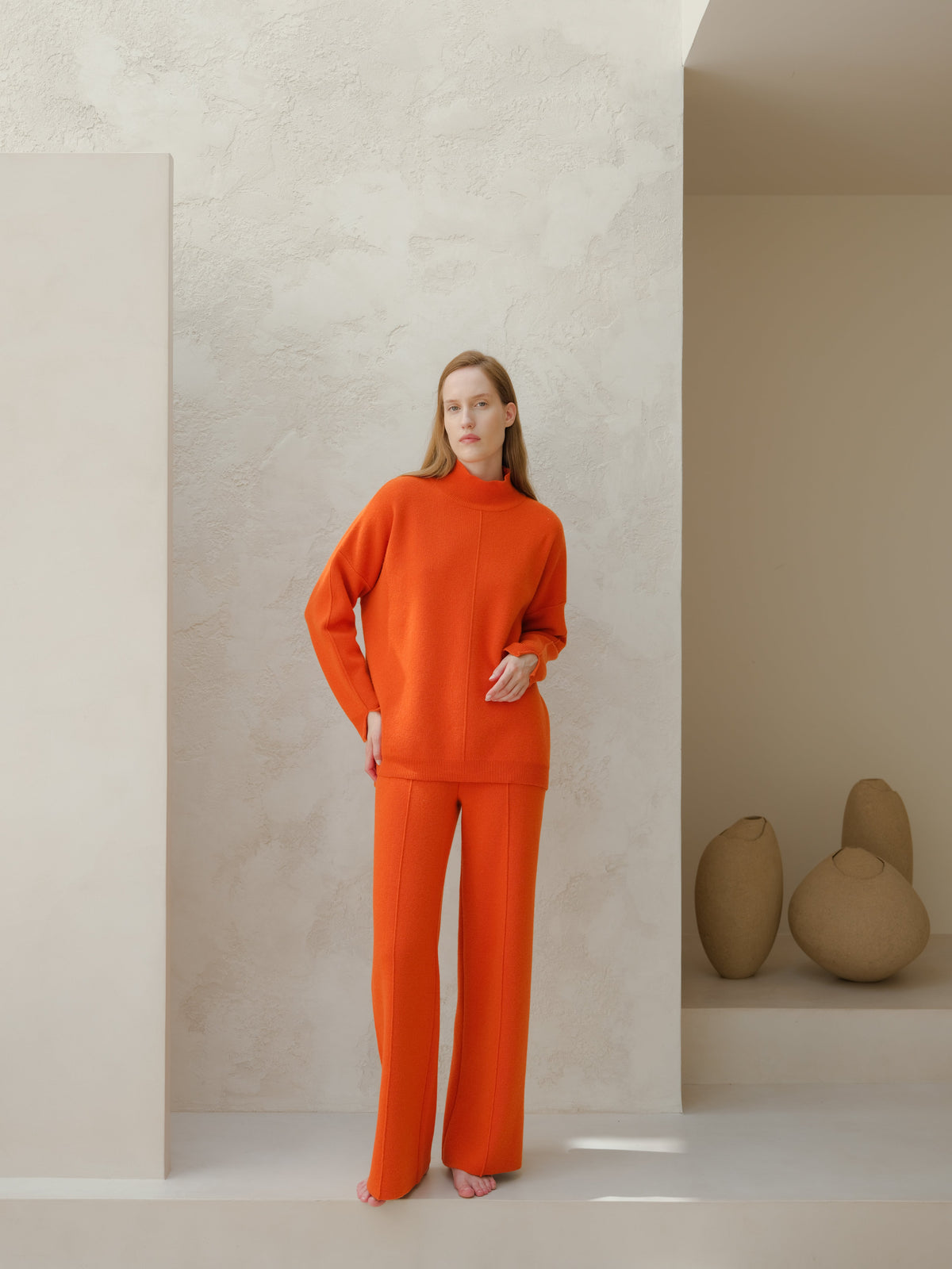 Cashmere Mix Maxi Turtleneck