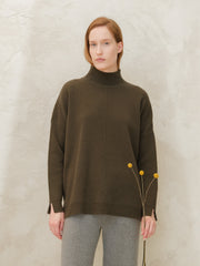 Cashmere Mix Maxi Turtleneck