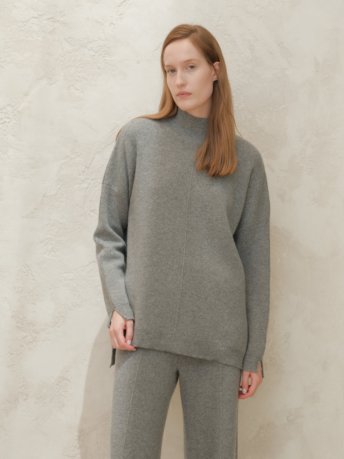 Cashmere Mix Maxi Turtleneck