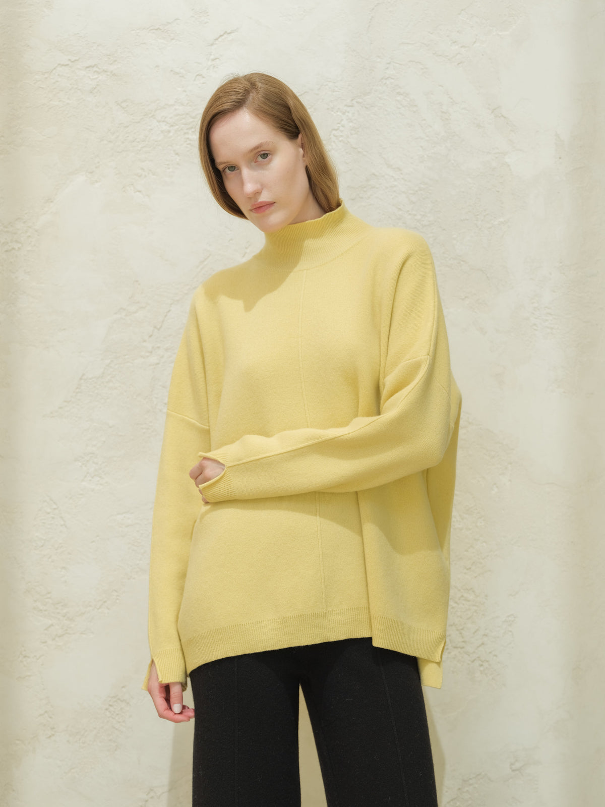 Cashmere Mix Maxi Turtleneck