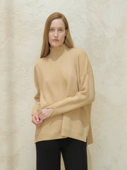Cashmere Mix Maxi Turtleneck