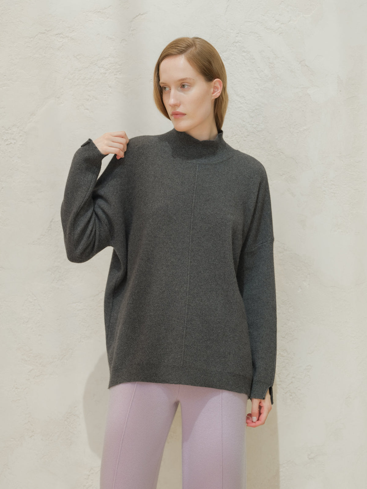 Cashmere Mix Maxi Turtleneck