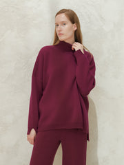 Cashmere Mix Maxi Turtleneck