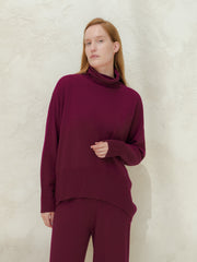 Cashmere Mix Maxi Turtleneck Sweater