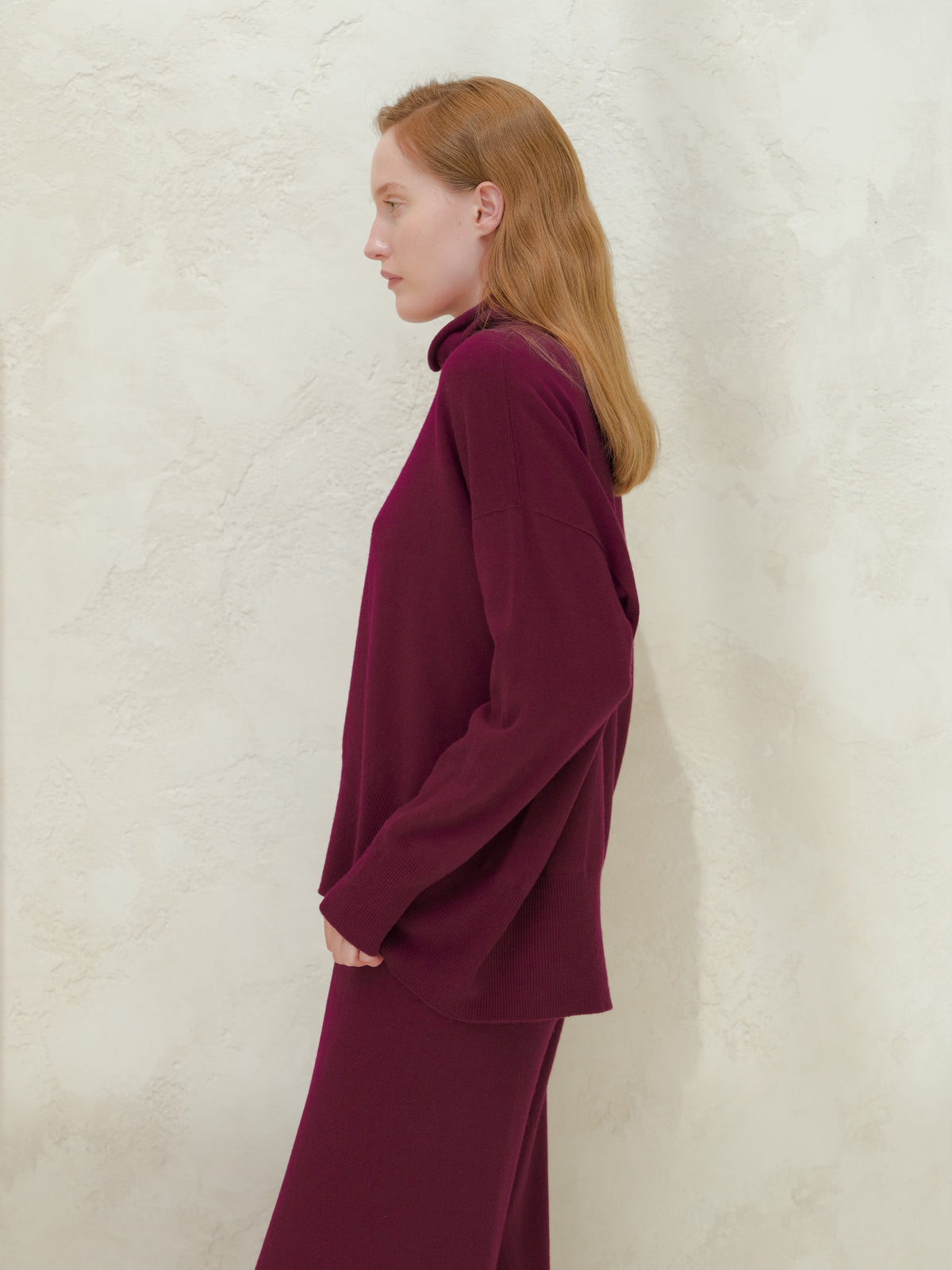 Cashmere Mix Maxi Turtleneck Sweater