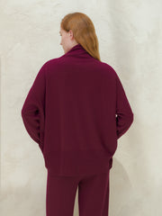 Cashmere Mix Maxi Turtleneck Sweater