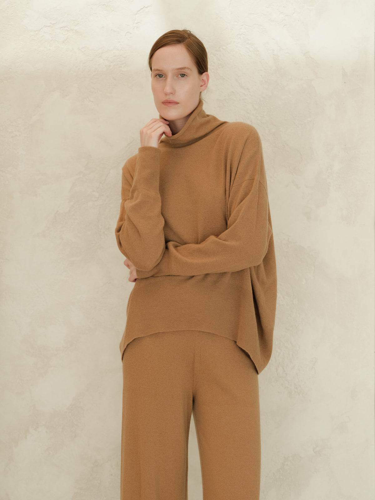Cashmere Mix Maxi Turtleneck Sweater
