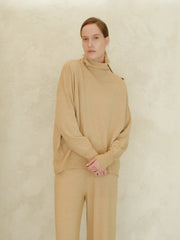 Cashmere Mix Maxi Turtleneck Sweater