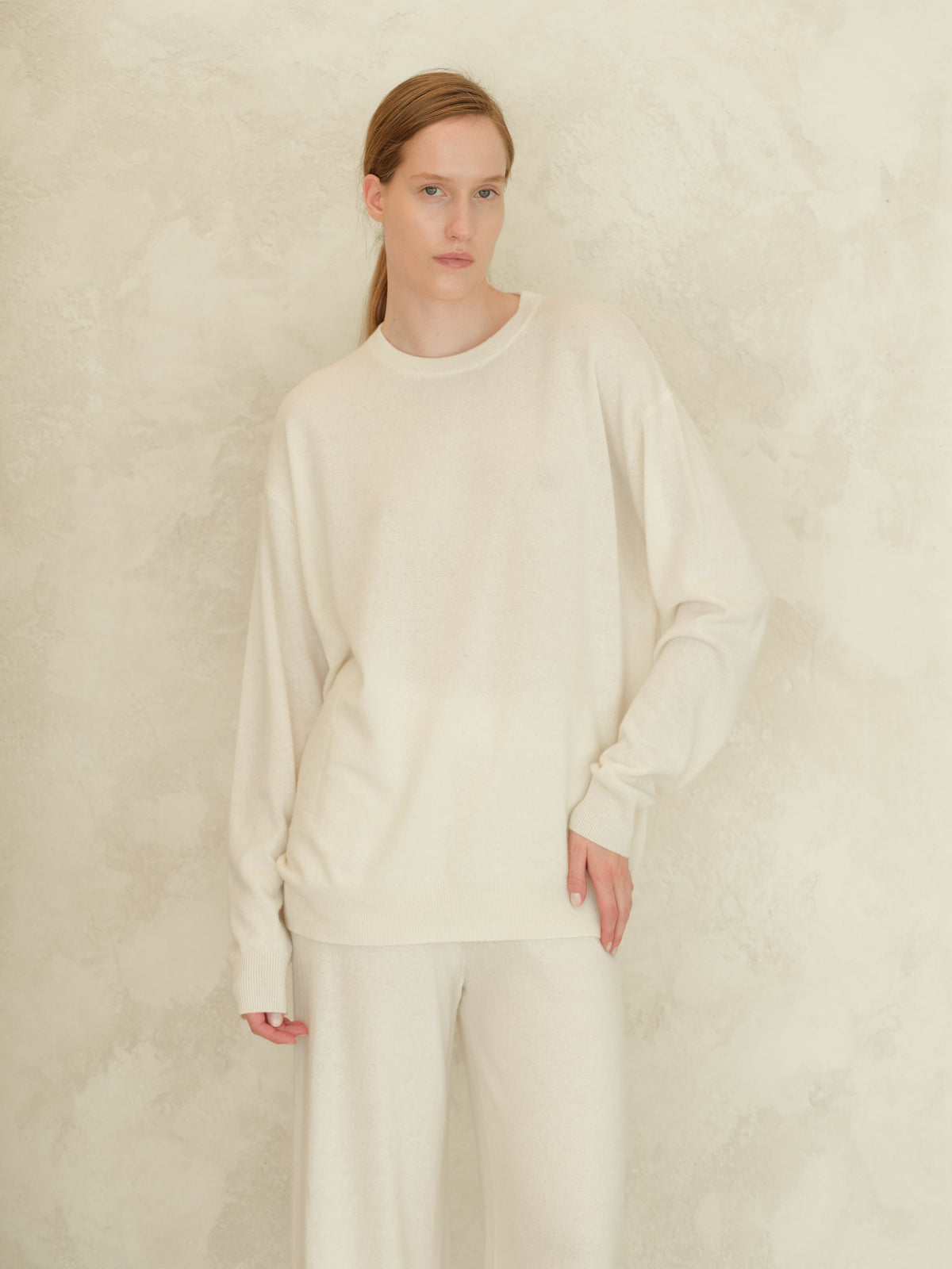 Cashmere Mix Crewneck Sweater