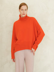 Cashmere Mix Maxi Turtleneck Sweater