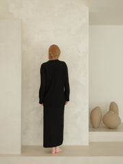 Cashmere Mix Maxi Cardigan