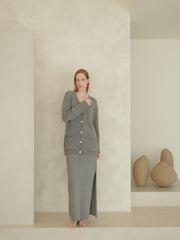 Cashmere Mix Long Skirt