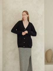 Cashmere Mix Maxi Cardigan