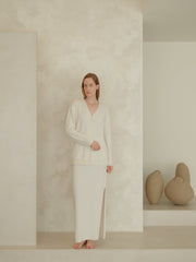 Cashmere Mix Long Skirt