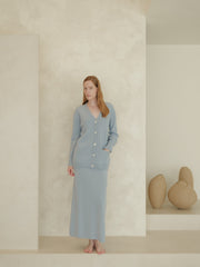 Cashmere Mix Maxi Cardigan