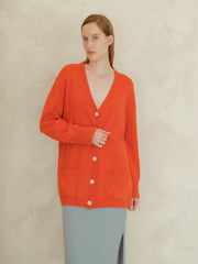 Cashmere Mix Maxi Cardigan