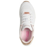 Skechers scarpa sneakers junior Uno Gen 1 Shimmer Wave 310286L/WHT bianca