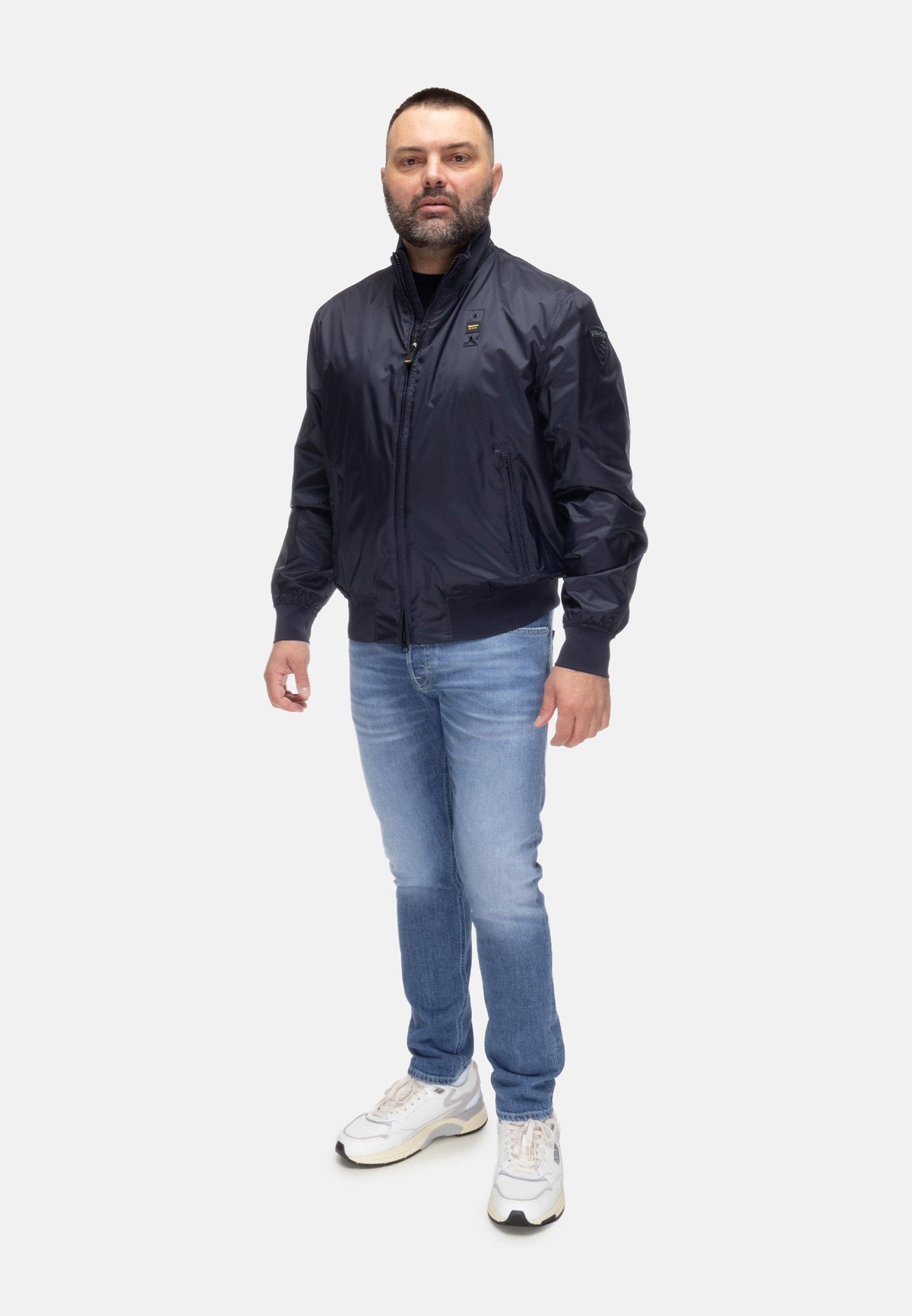 Blauer bomber leggero sfoderato Duxbury 26SBLUC11028 007462 888 Blu