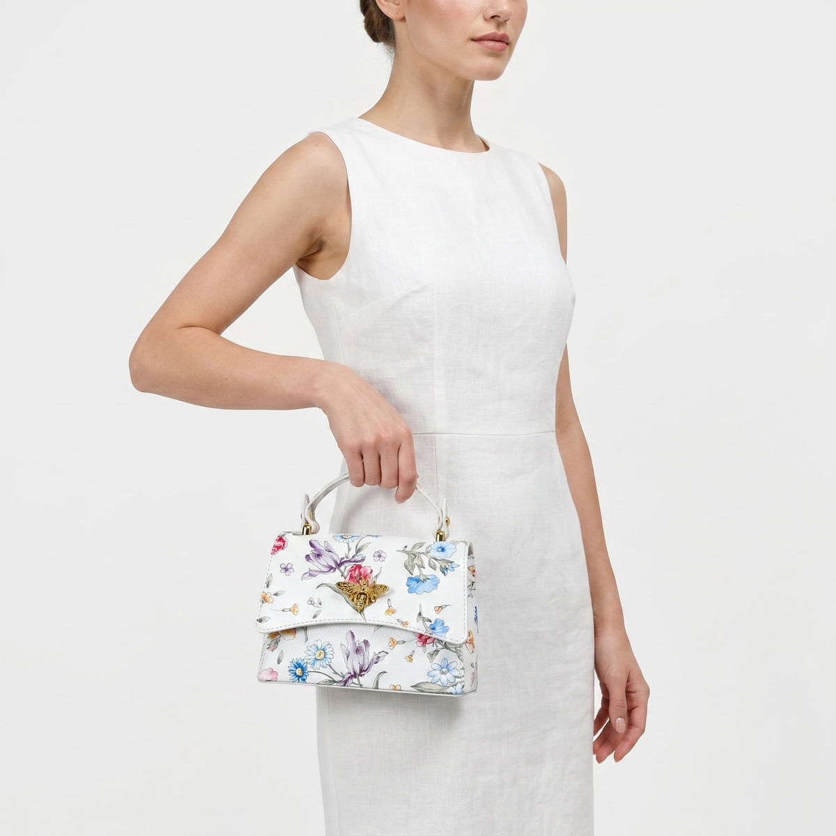 Ninfa Borsa Farfalla in Vera Pelle